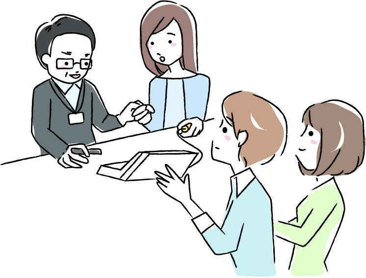 イラスト：無料測定会のイメージ